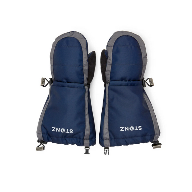 Stonz Kids Mitts - Navy/ Heather Grey