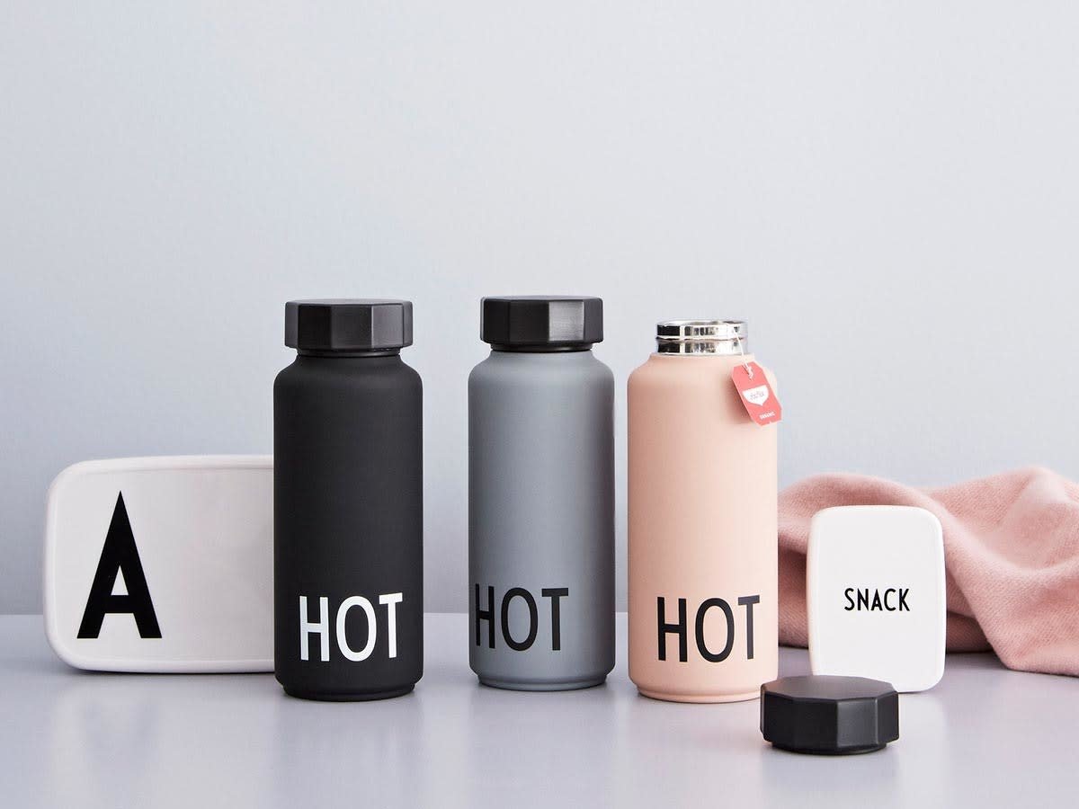 Design Letters Thermo Bottle HOT & COOL (Black)