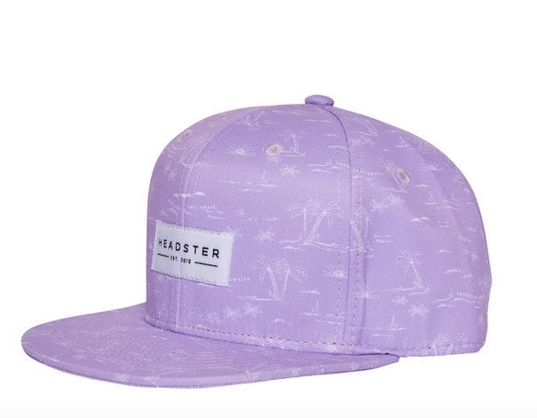 Headster Adventure Awaits Lilac Snapback -Purple