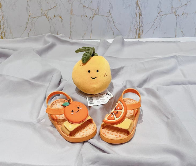 Mini Melissa Jump Fruitland Jelly Sandal - Orange