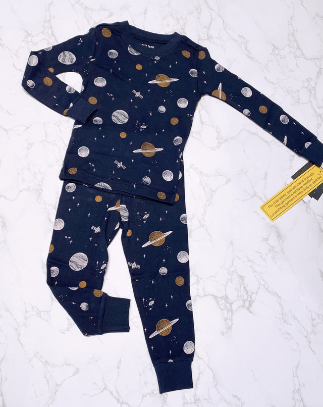 Petit Lem Pajamas - Look Up Planets - Youth