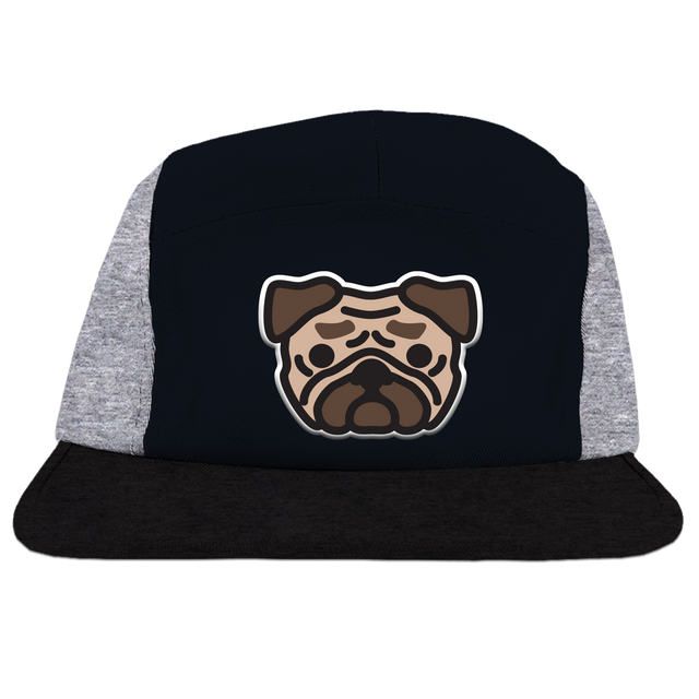 Whistle & Flute Kawaii Pug Camp Cap